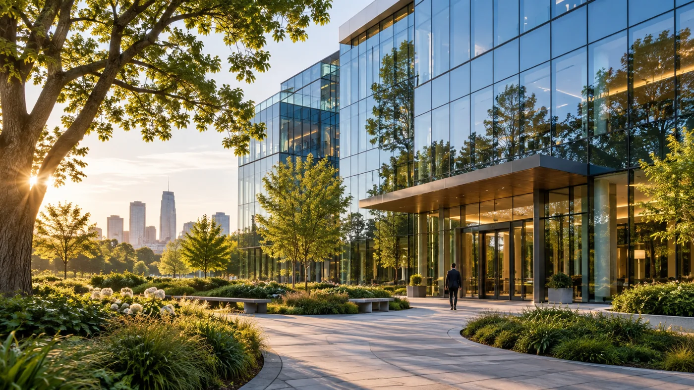 A modern business campus